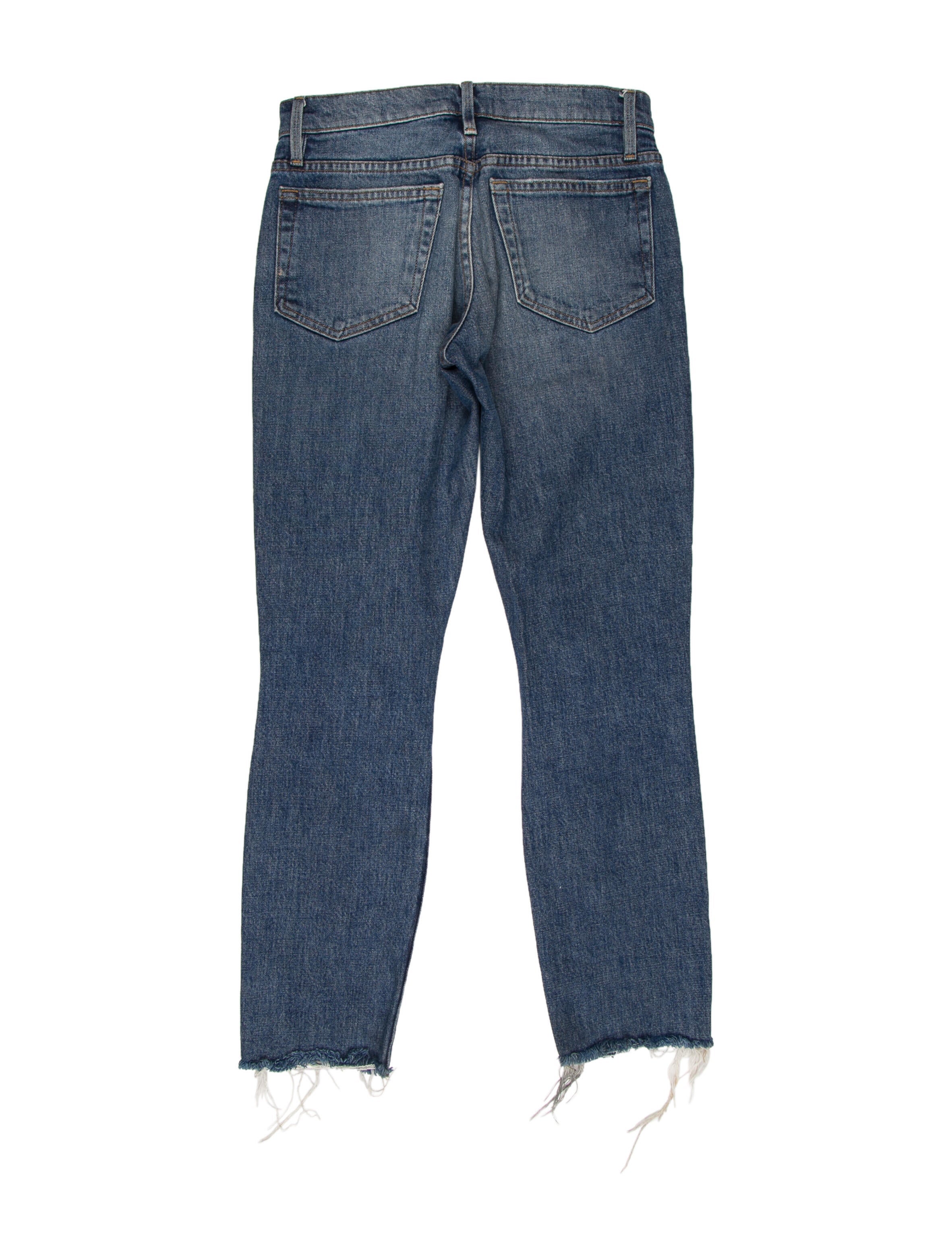 FRAME Frame Denim MidRise Jeans Blue, 8.5" Rise Jeans, Clothing