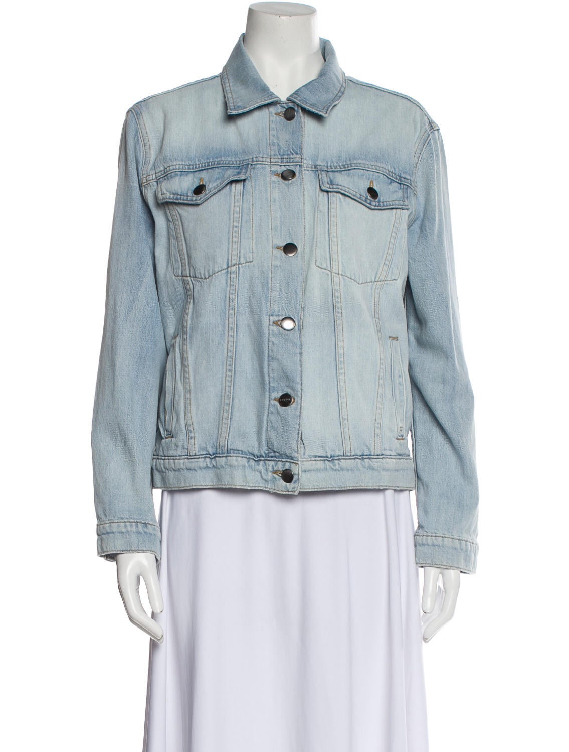 FRAME Denim Jacket Blue Jackets, Clothing WFD159418 The RealReal