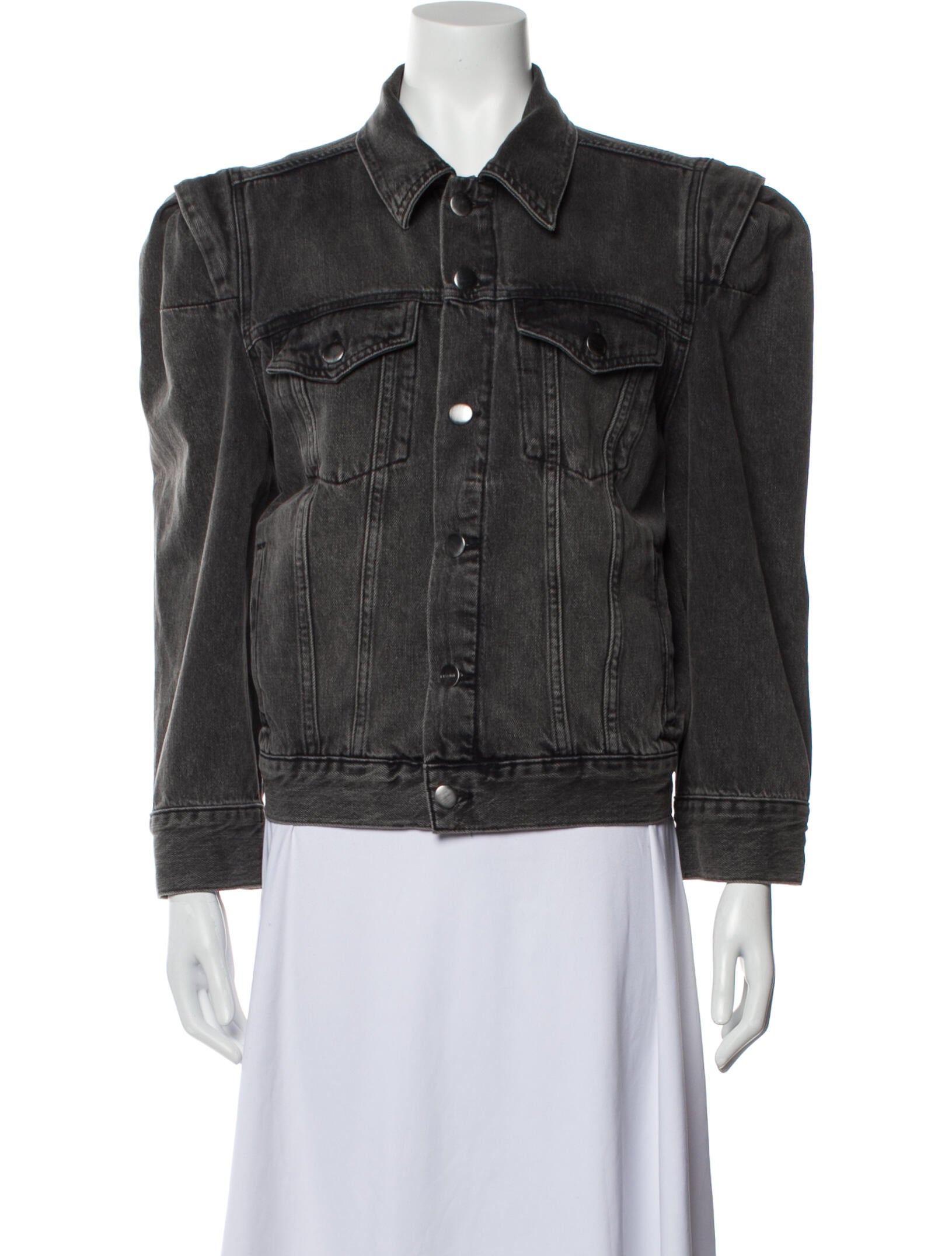 FRAME Denim Jacket Grey Jackets, Clothing WFD170938 The RealReal