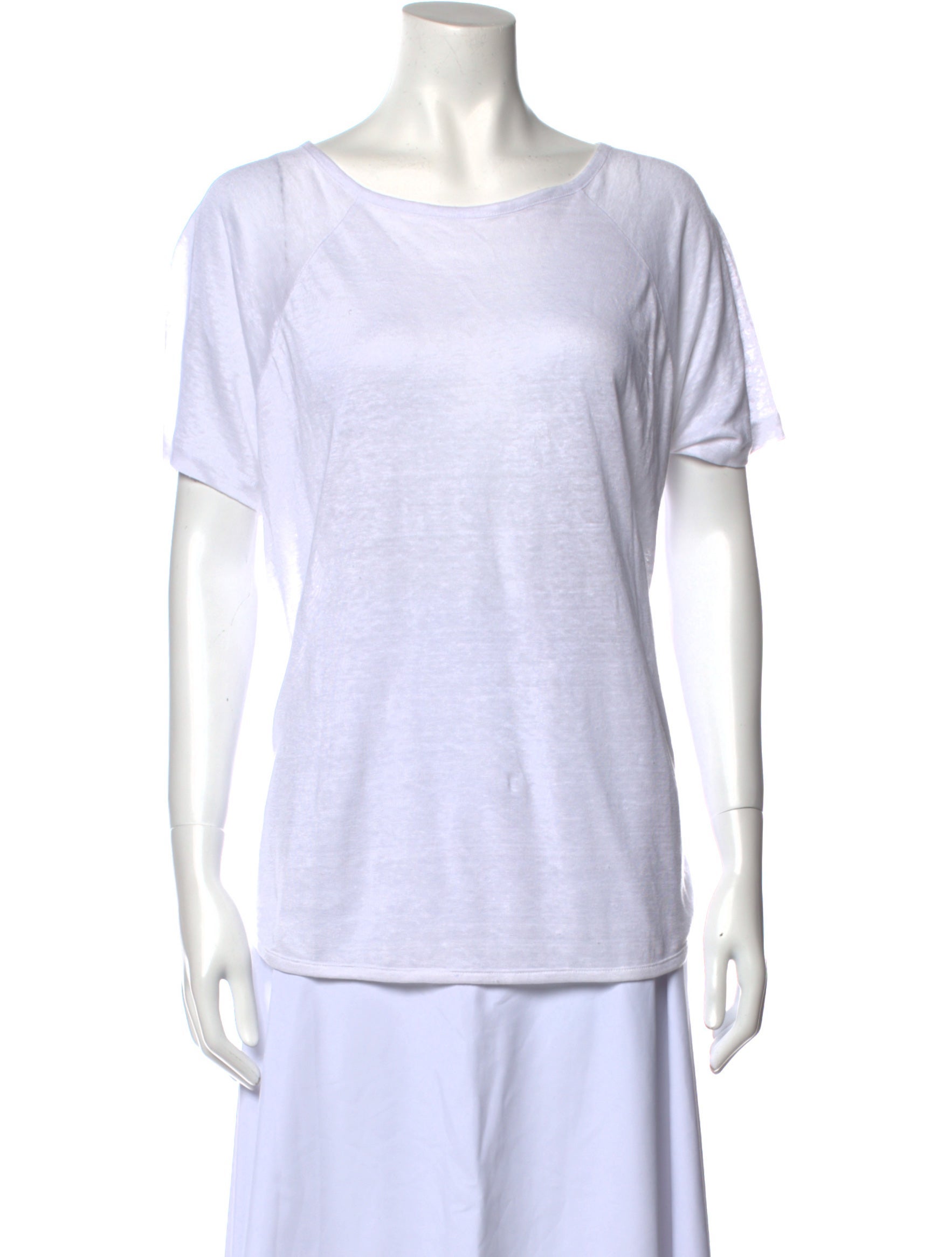 FRAME Scoop Neck Short Sleeve T-Shirt