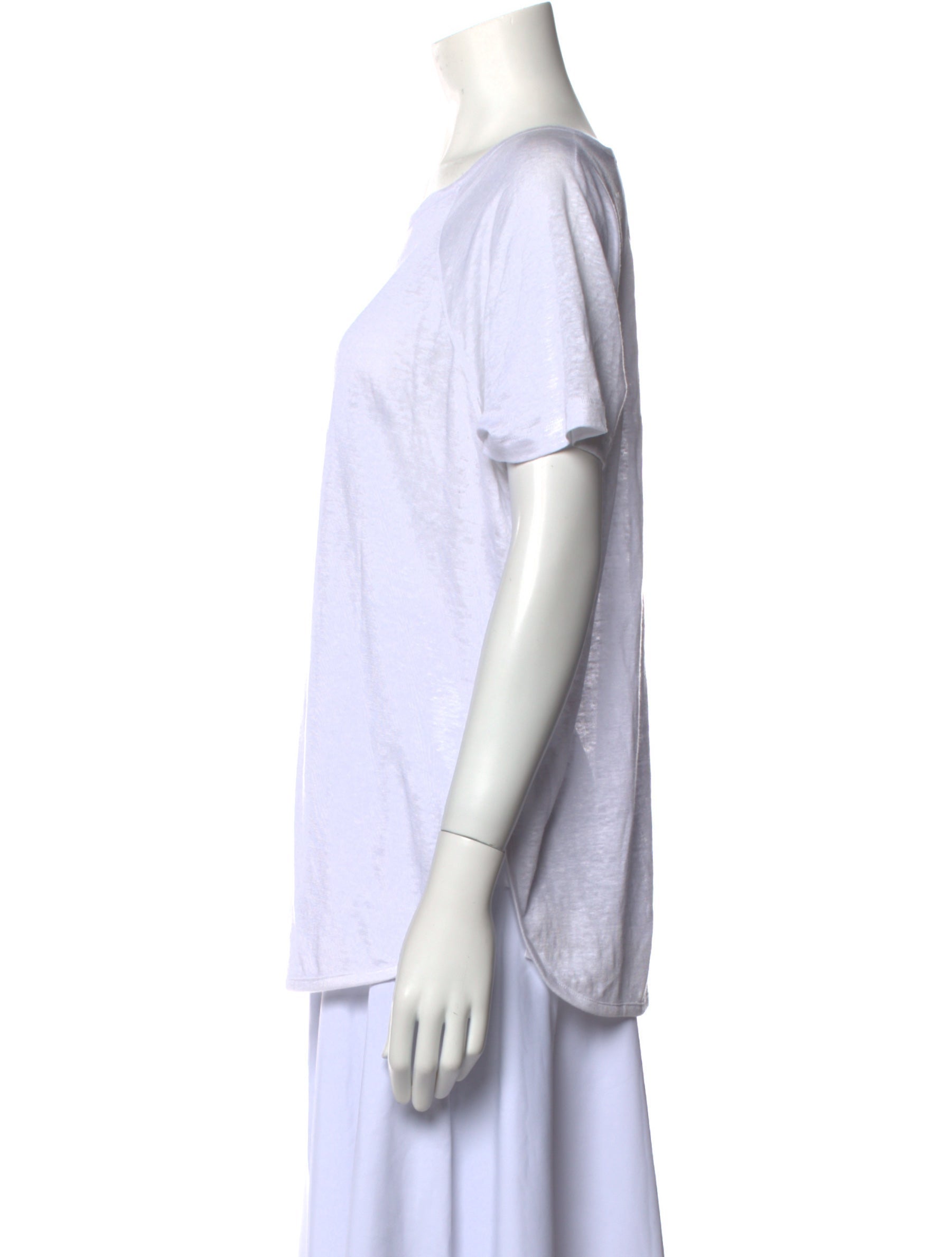 FRAME Scoop Neck Short Sleeve T-Shirt