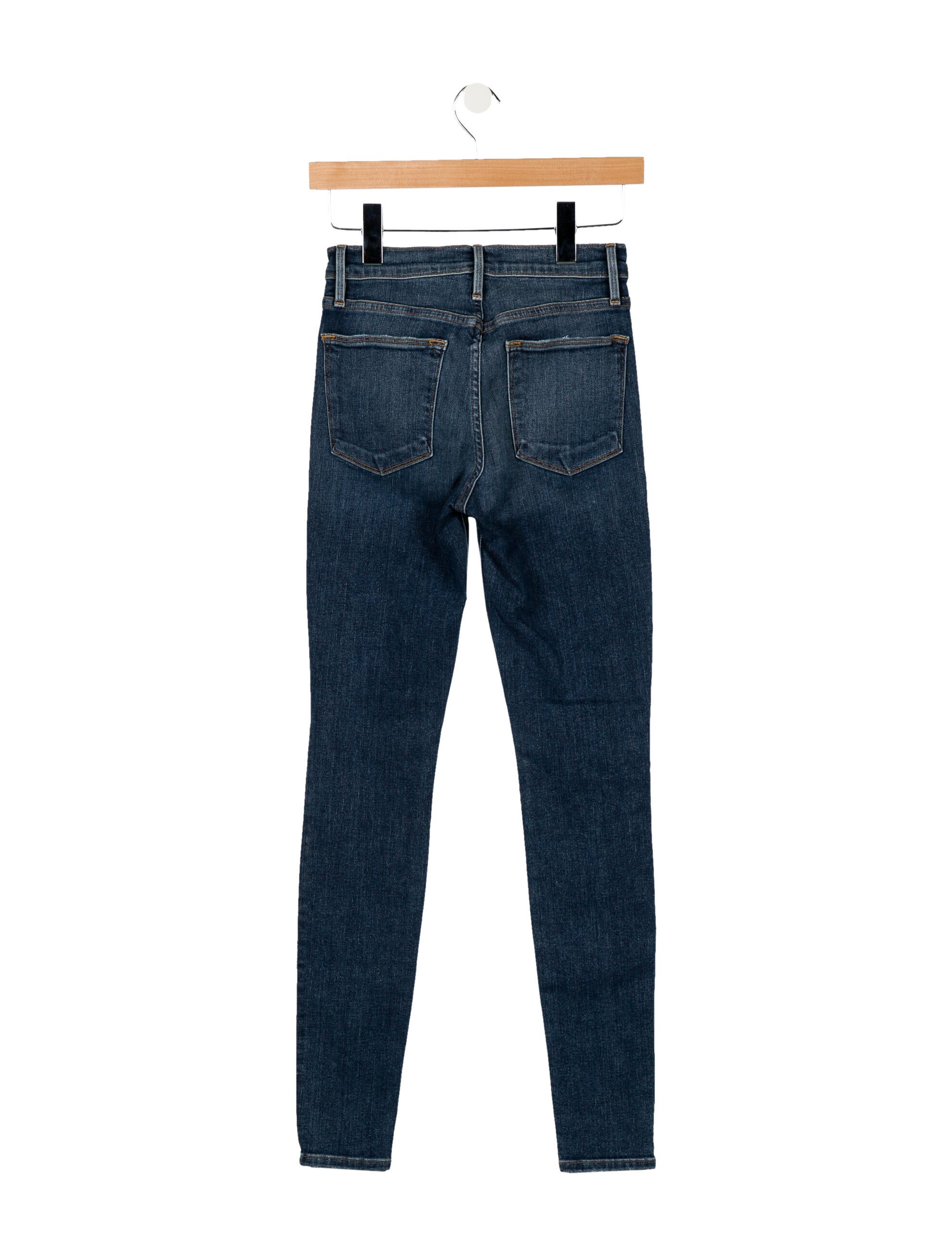 FRAME Mid-Rise Skinny Leg Jeans