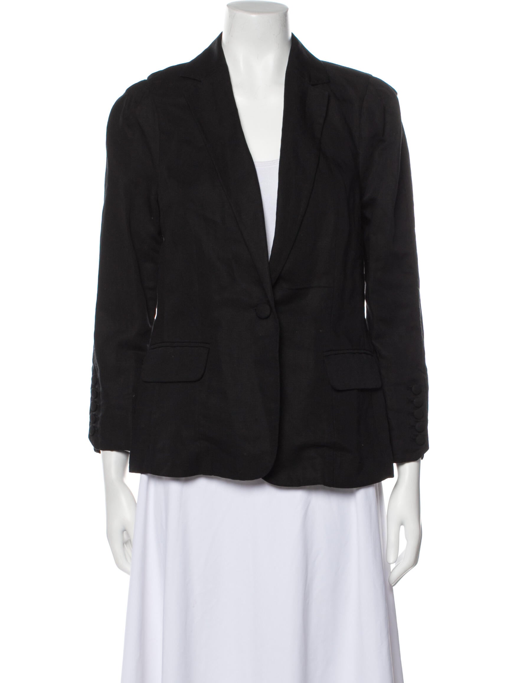 FRAME Blazer Black Jackets, Clothing WFD174934 The RealReal