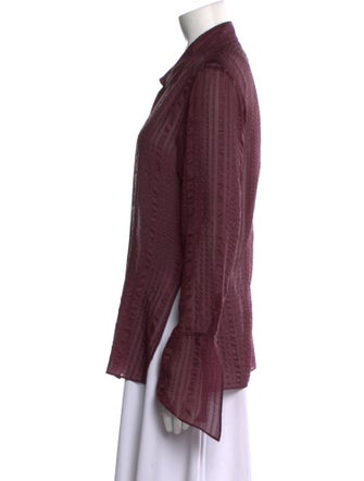 FRAME Long Sleeve Button-Up Top