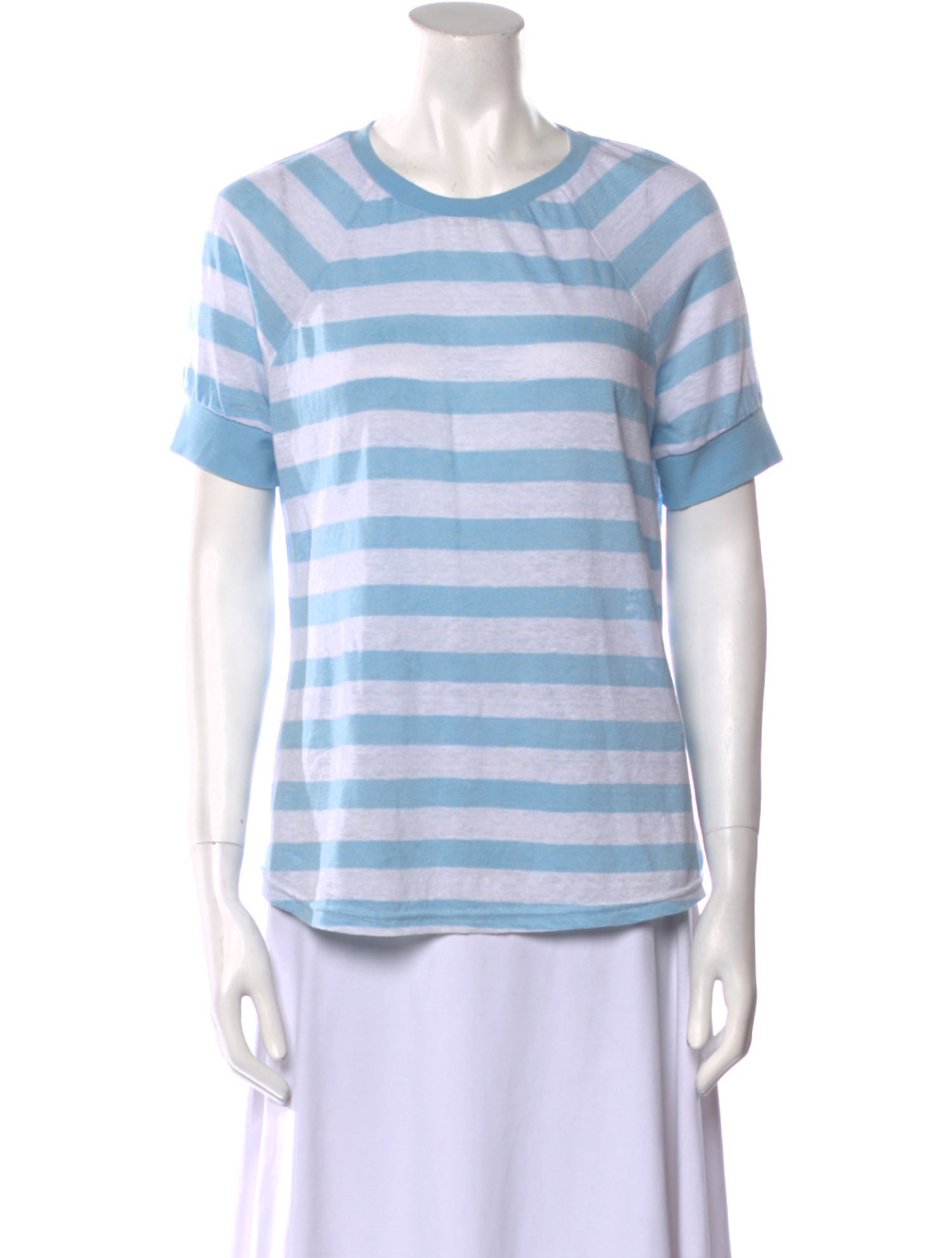FRAME Striped Crew Neck T-Shirt