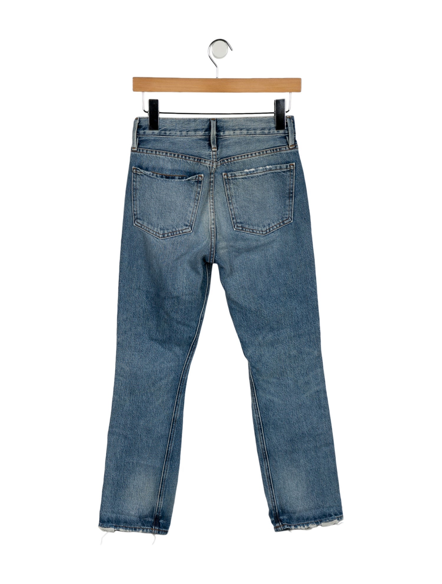 FRAME High-Rise Straight Leg Jeans