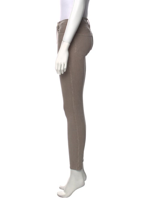 FRAME Plaid Print Skinny Leg Pants