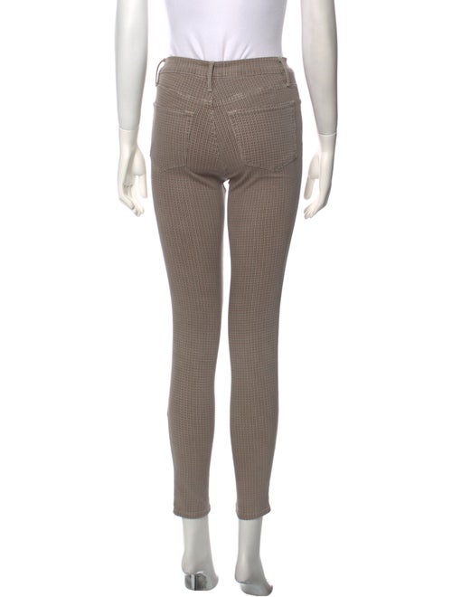 FRAME Plaid Print Skinny Leg Pants