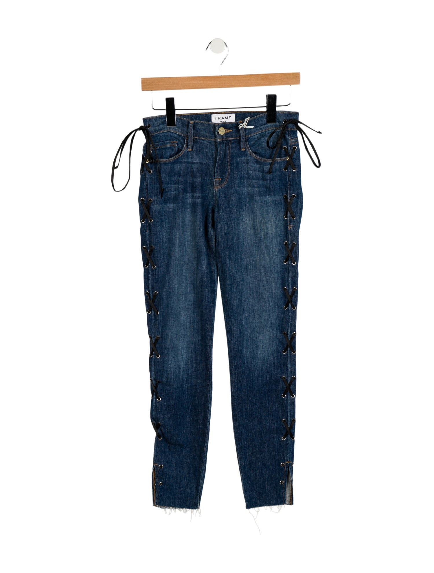 FRAME Low-Rise Skinny Leg Jeans