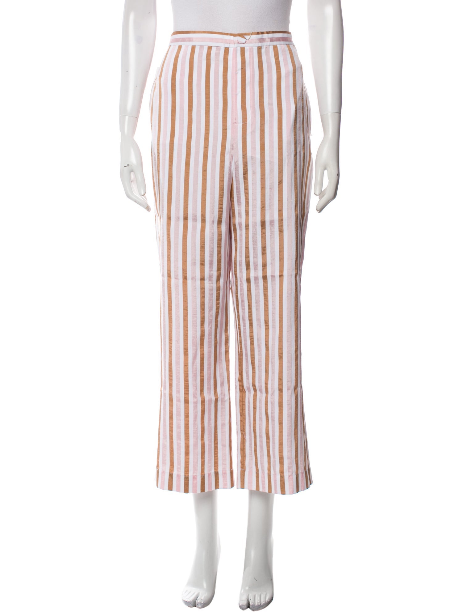 FRAME Striped Wide Leg Pants