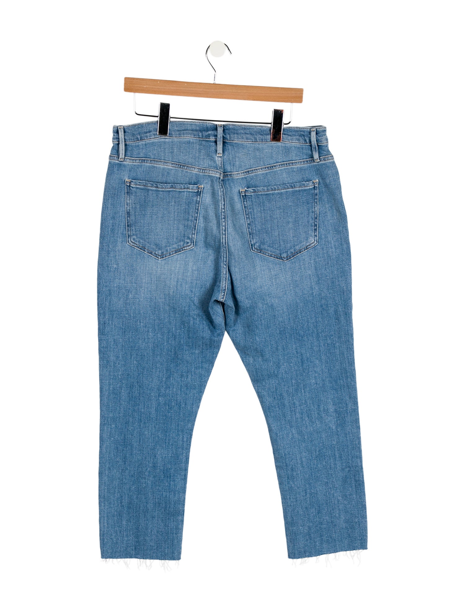 FRAME High-Rise Straight Leg Jeans