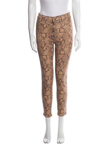 Frame Pants Animal Print Skinny Leg US 26 | S