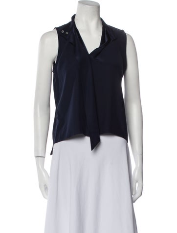 Frame Tops Silk Sleeveless Crop Top XS