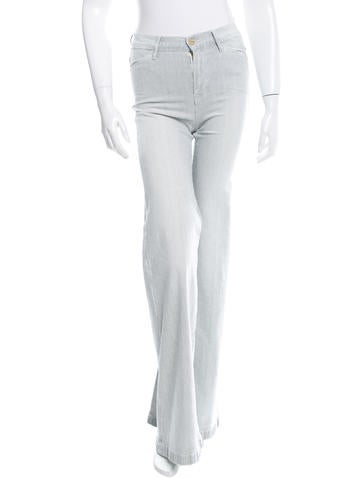 Frame Denim Wide-leg Striped Jeans w/ Tags