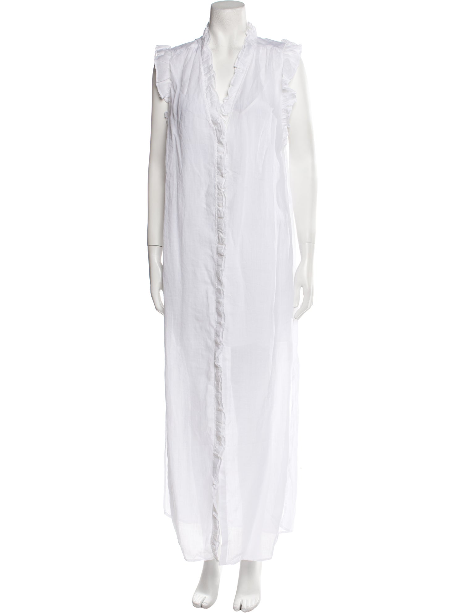 FRAME V-Neck Long Dress