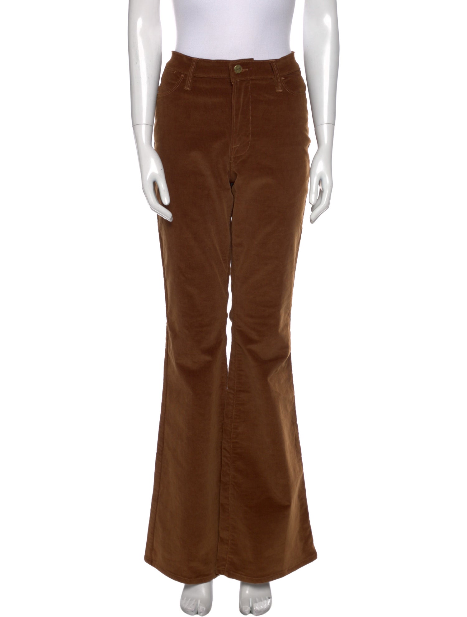 FRAME Wide Leg Pants Brown, 11.75" Rise Pants, Clothing WFD216362
