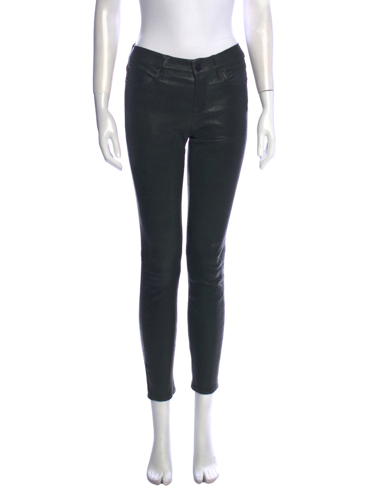 FRAME Lamb Leather Skinny Leg Pants