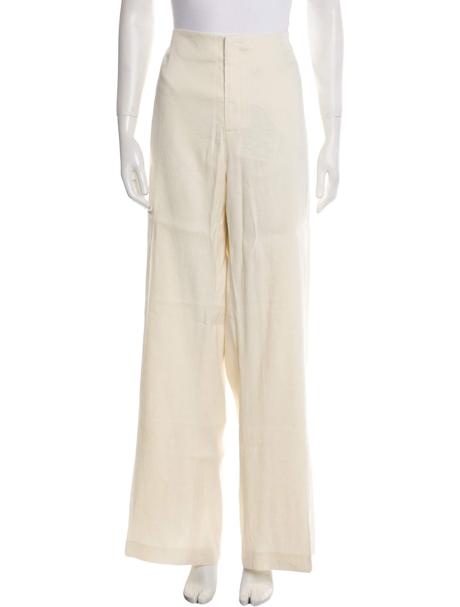 FRAME Linen Wide Leg Pants