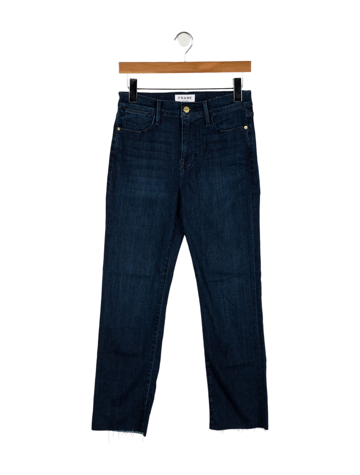 FRAME Mid-Rise Straight Leg Jeans