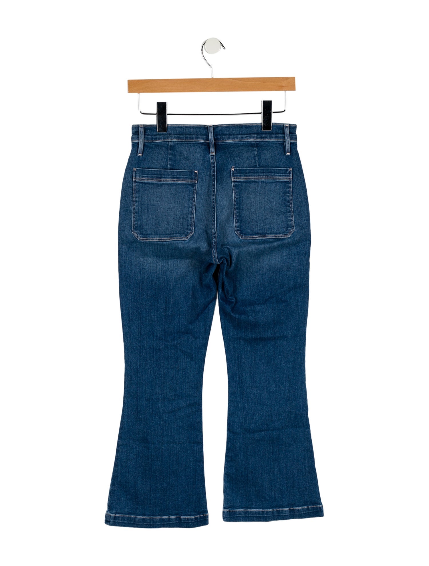 FRAME Mid-Rise Wide Leg Jeans