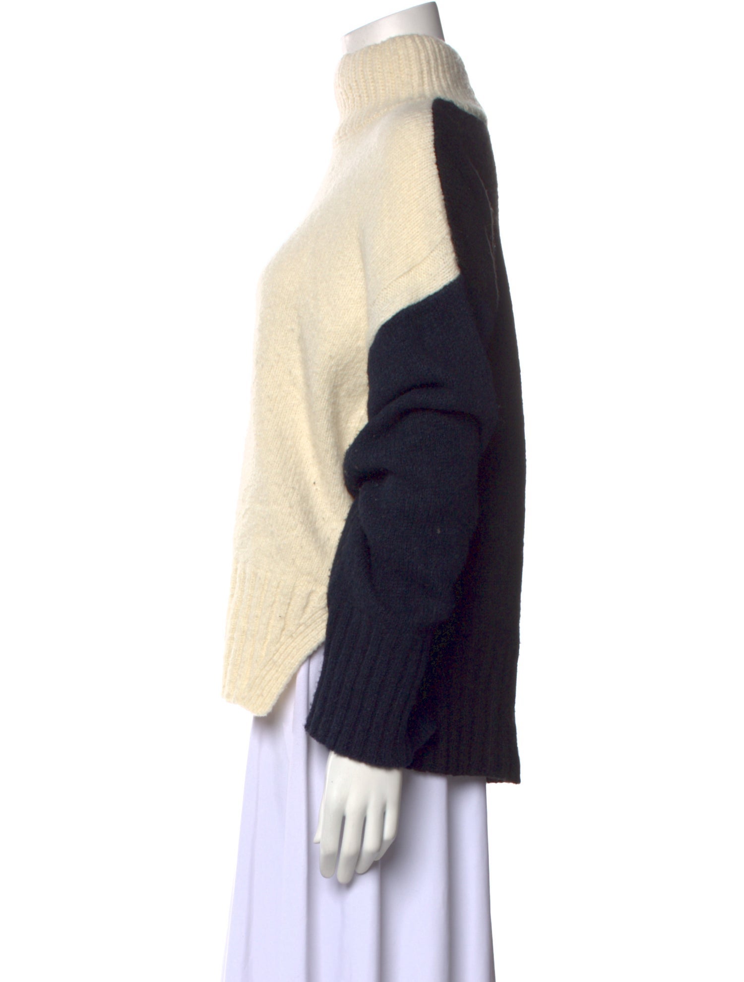FRAME Virgin Wool Colorblock Pattern Sweater