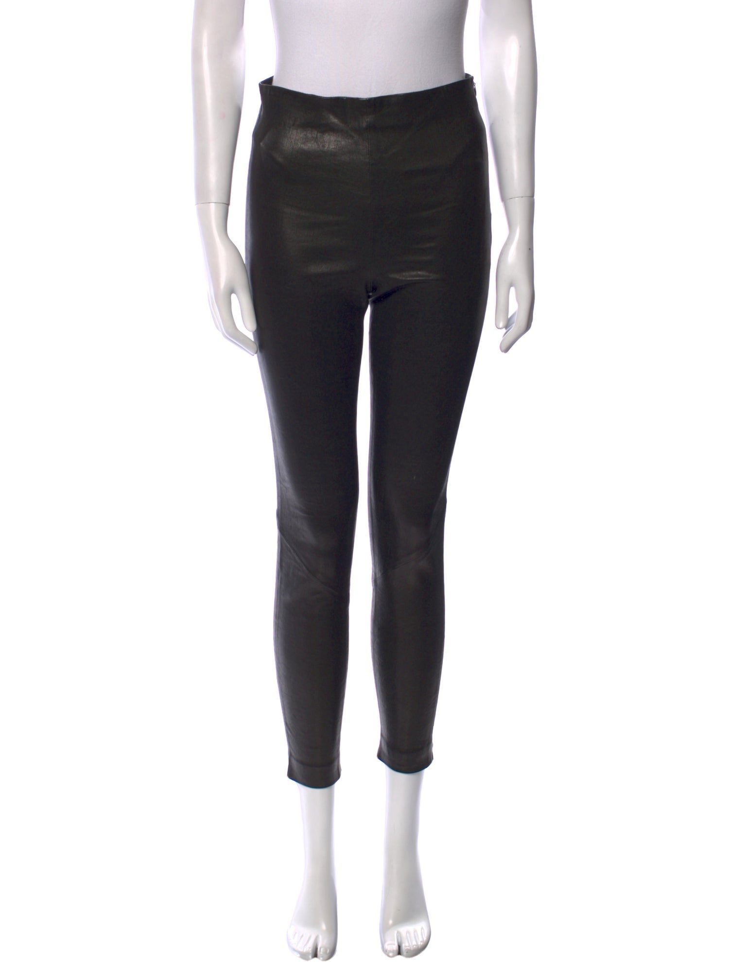 FRAME Lamb Leather Skinny Leg Pants