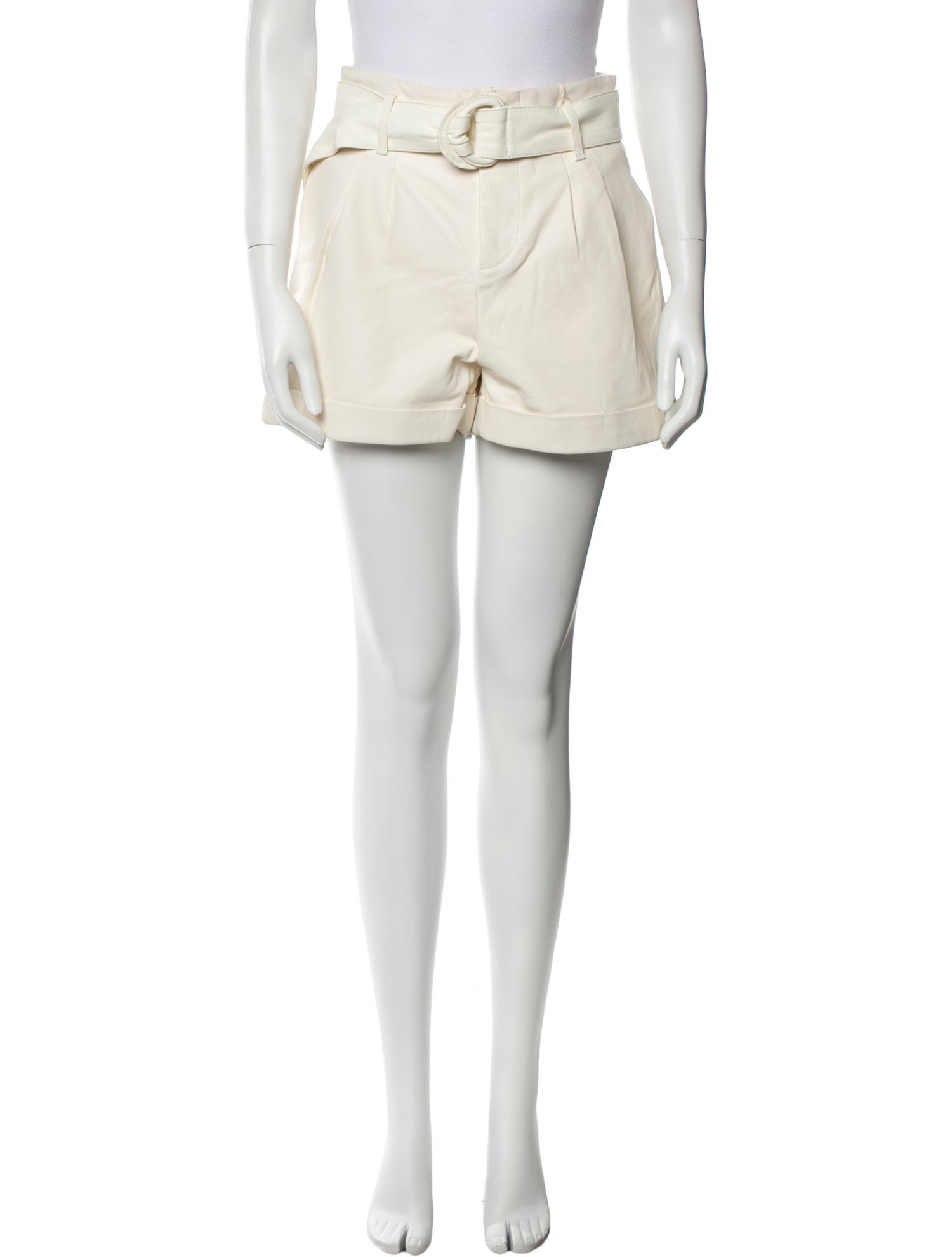 FRAME Lamb Leather Mini Shorts