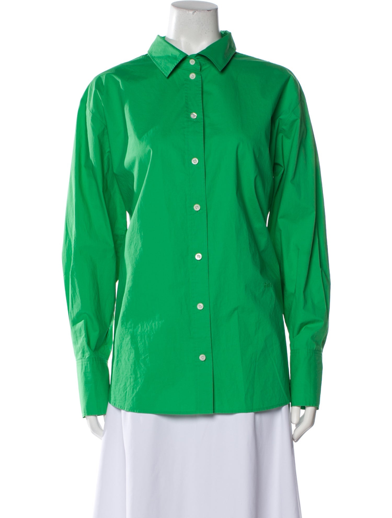 FRAME Long Sleeve Button-Up Top