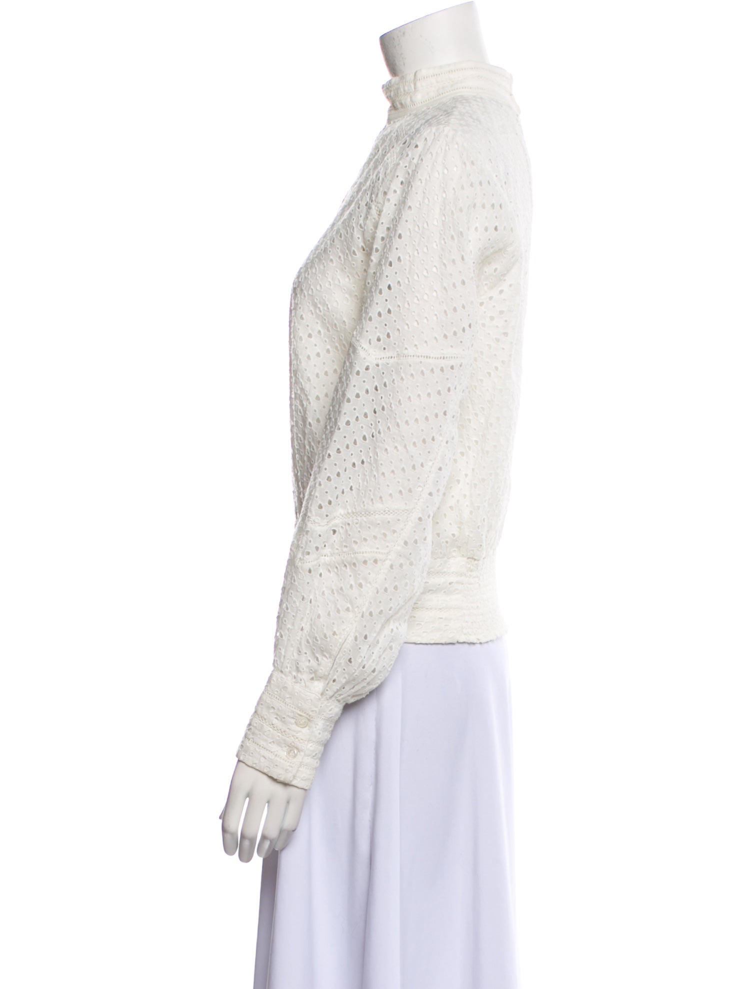 FRAME Mock Neck Long Sleeve Sweatshirt