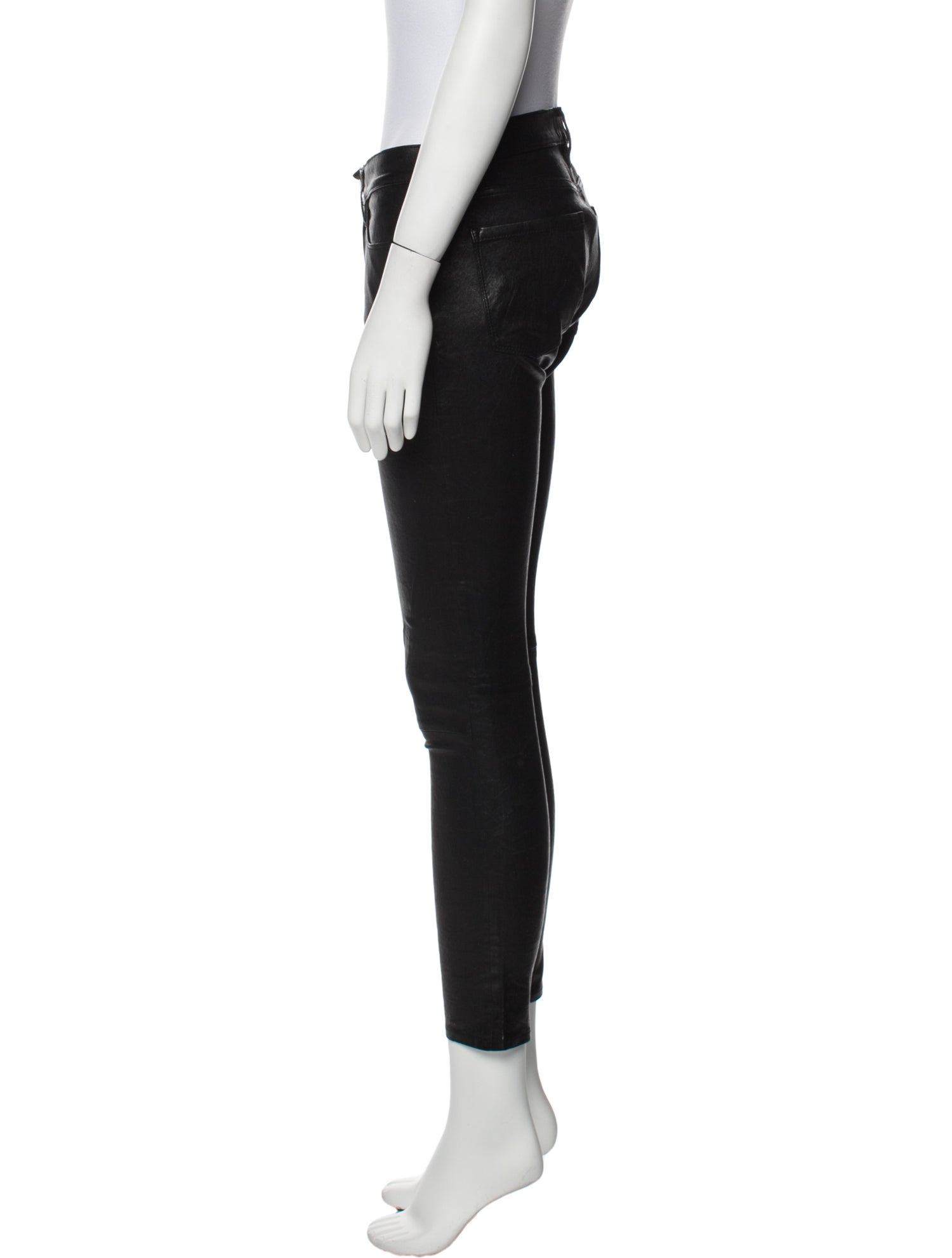 FRAME Lamb Leather Skinny Leg Pants