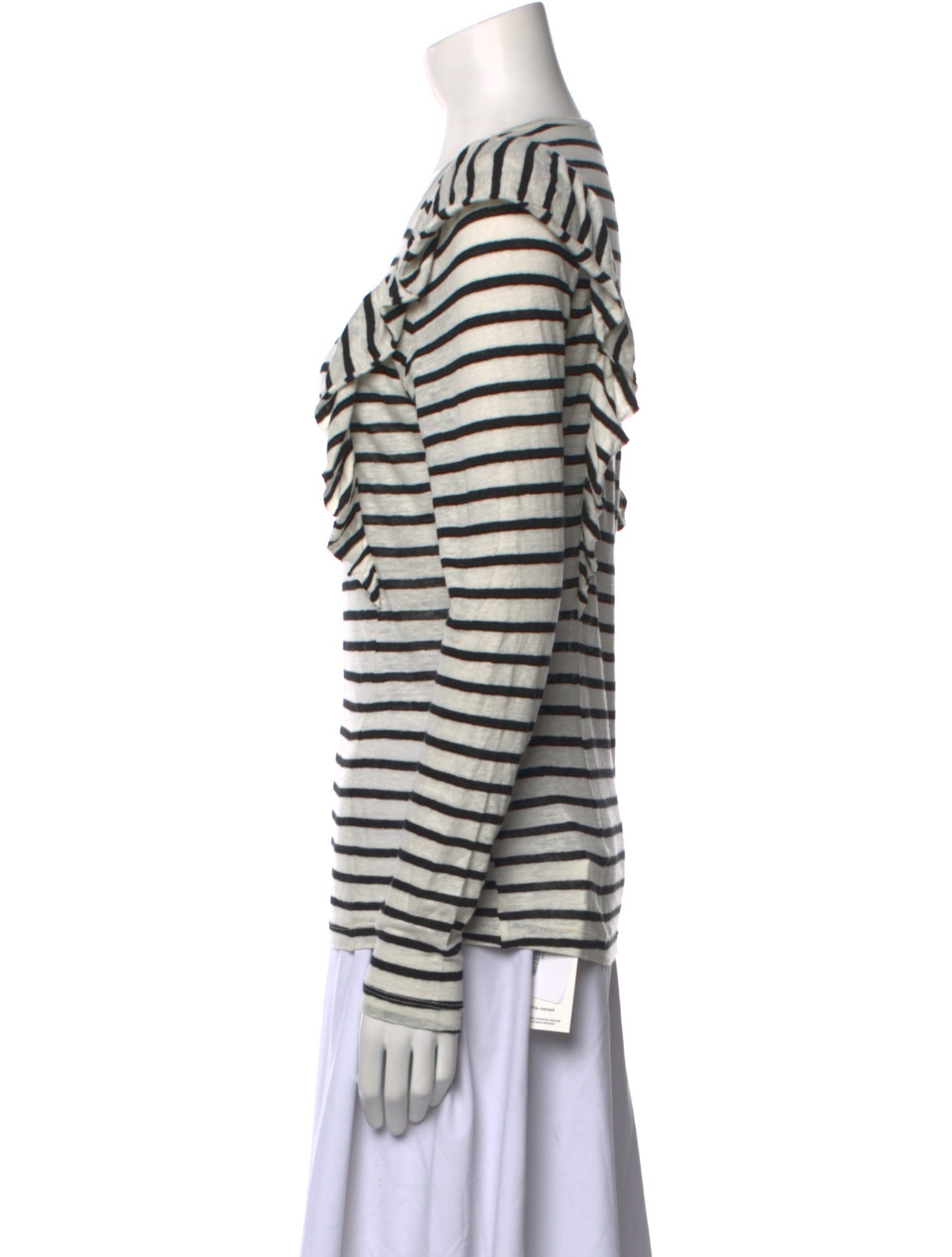 FRAME Linen Striped Top