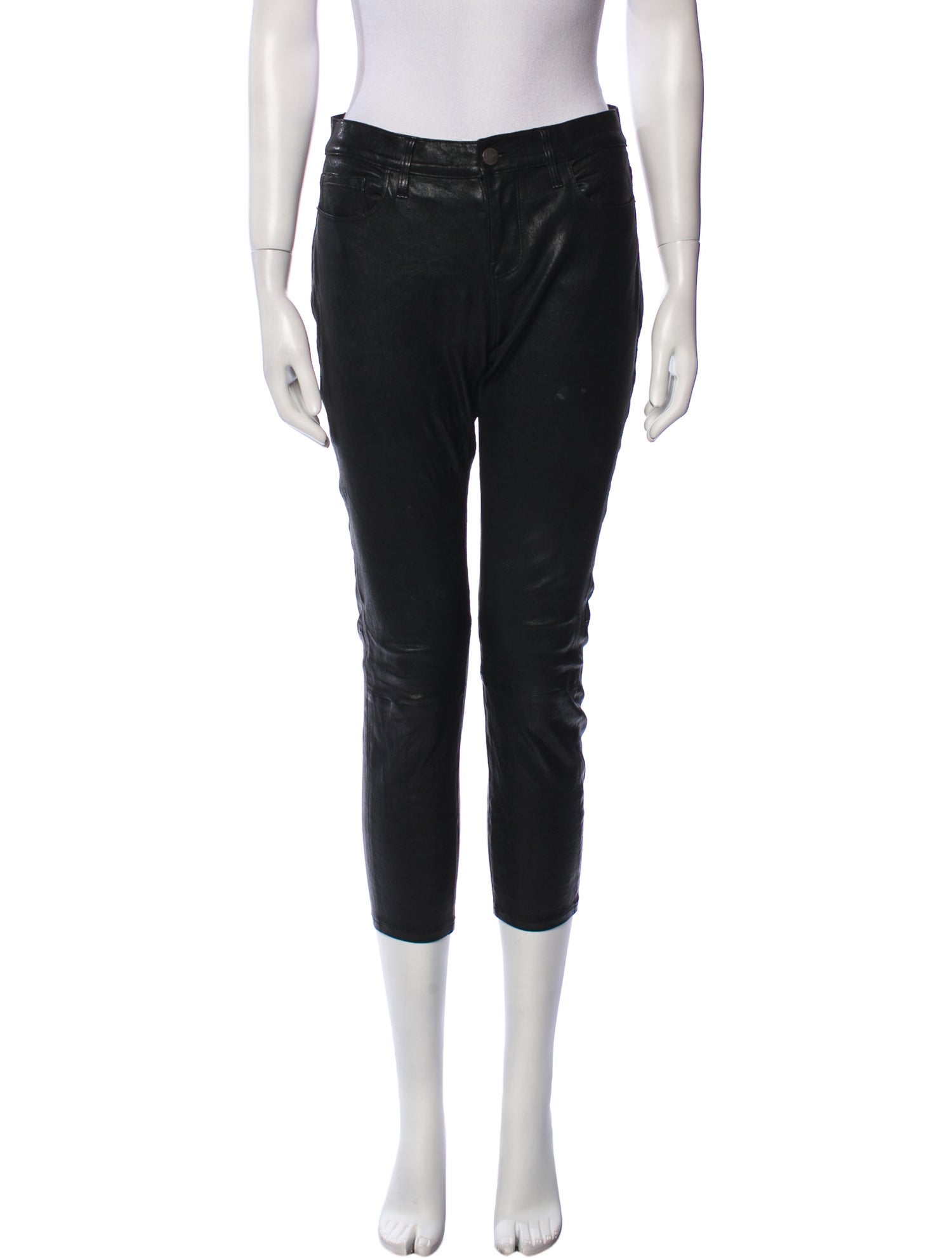 FRAME Lamb Leather Skinny Leg Pants