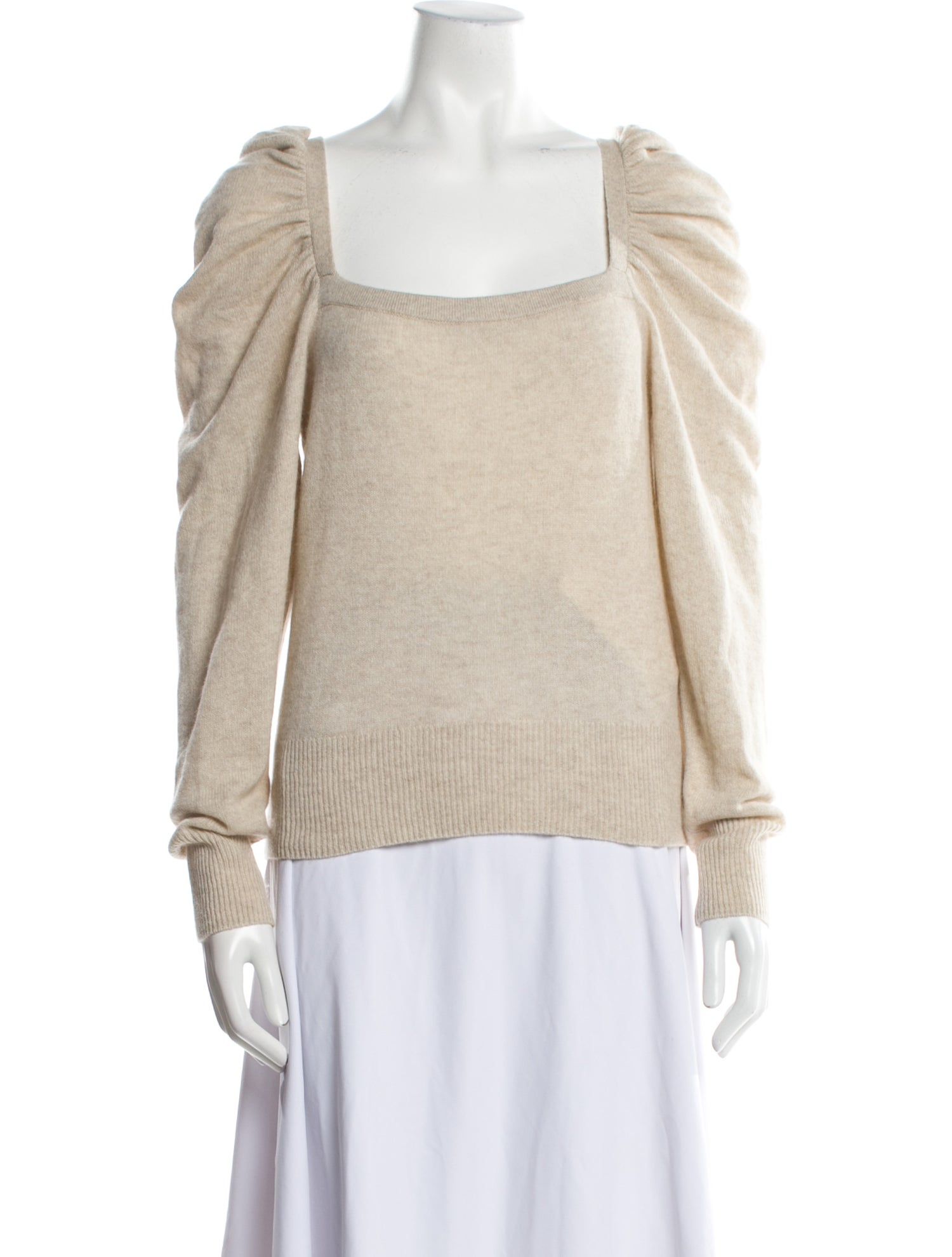 FRAME Cashmere Square Neckline Sweater