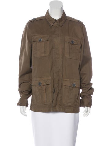 Frame Denim Button-Up Utility Jacket