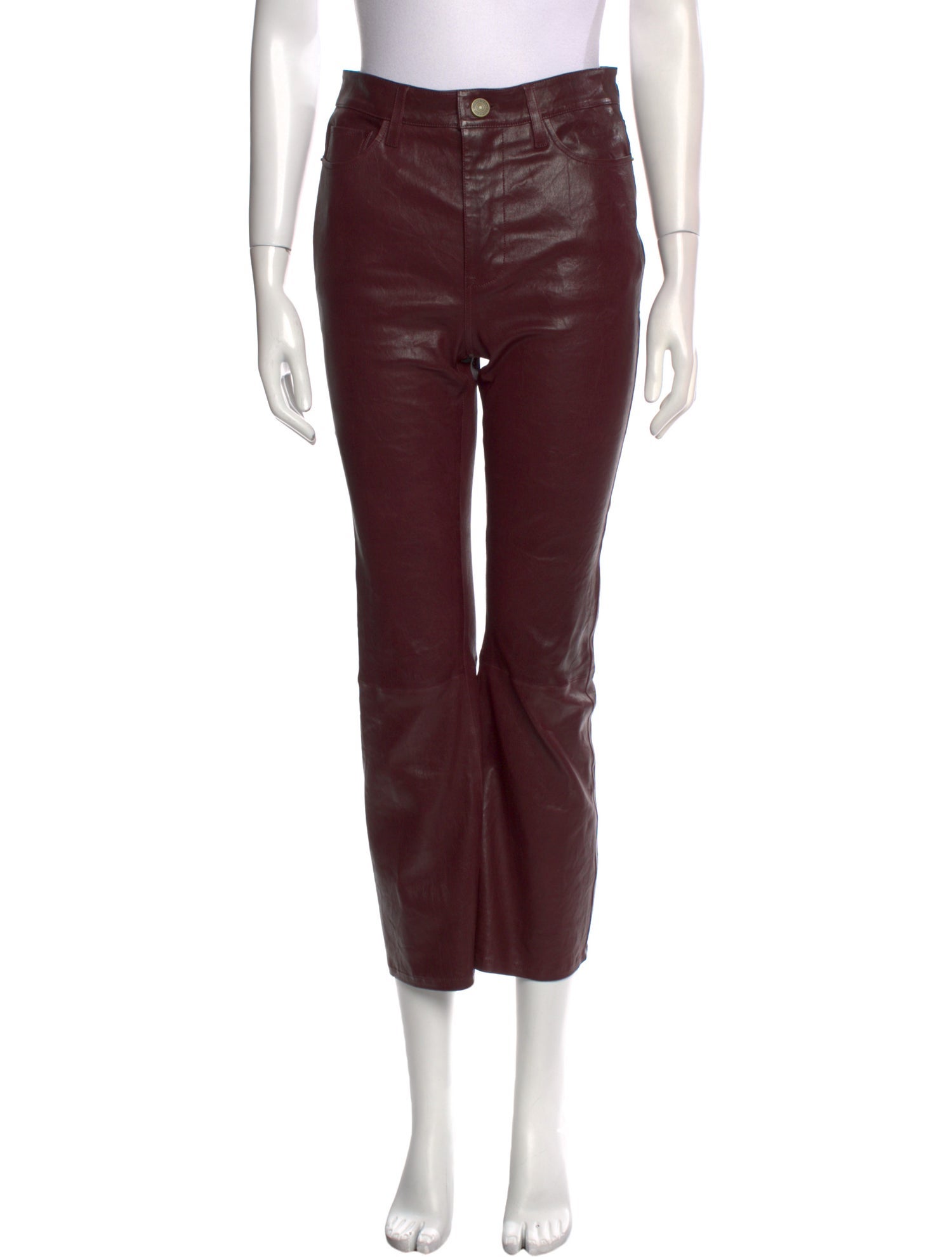 FRAME Lamb Leather Wide Leg Pants