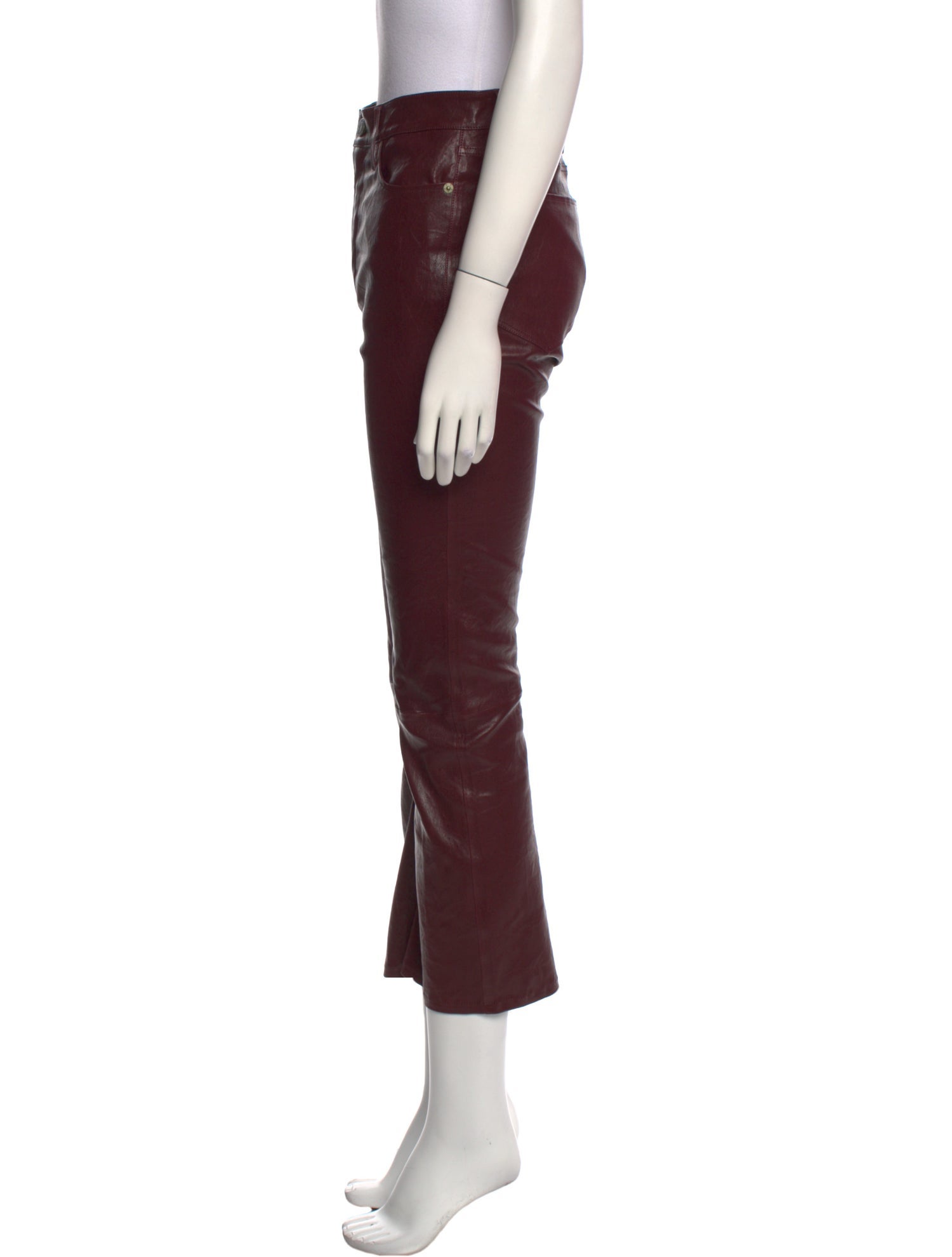 FRAME Lamb Leather Wide Leg Pants