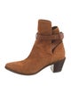 FRAME Suede Leather Trim Embellishment Boots
