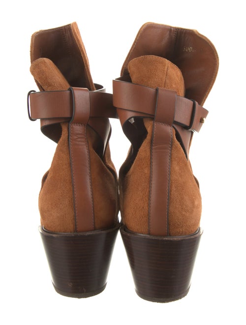 FRAME Suede Leather Trim Embellishment Boots