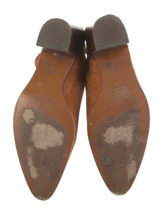 FRAME Suede Leather Trim Embellishment Boots