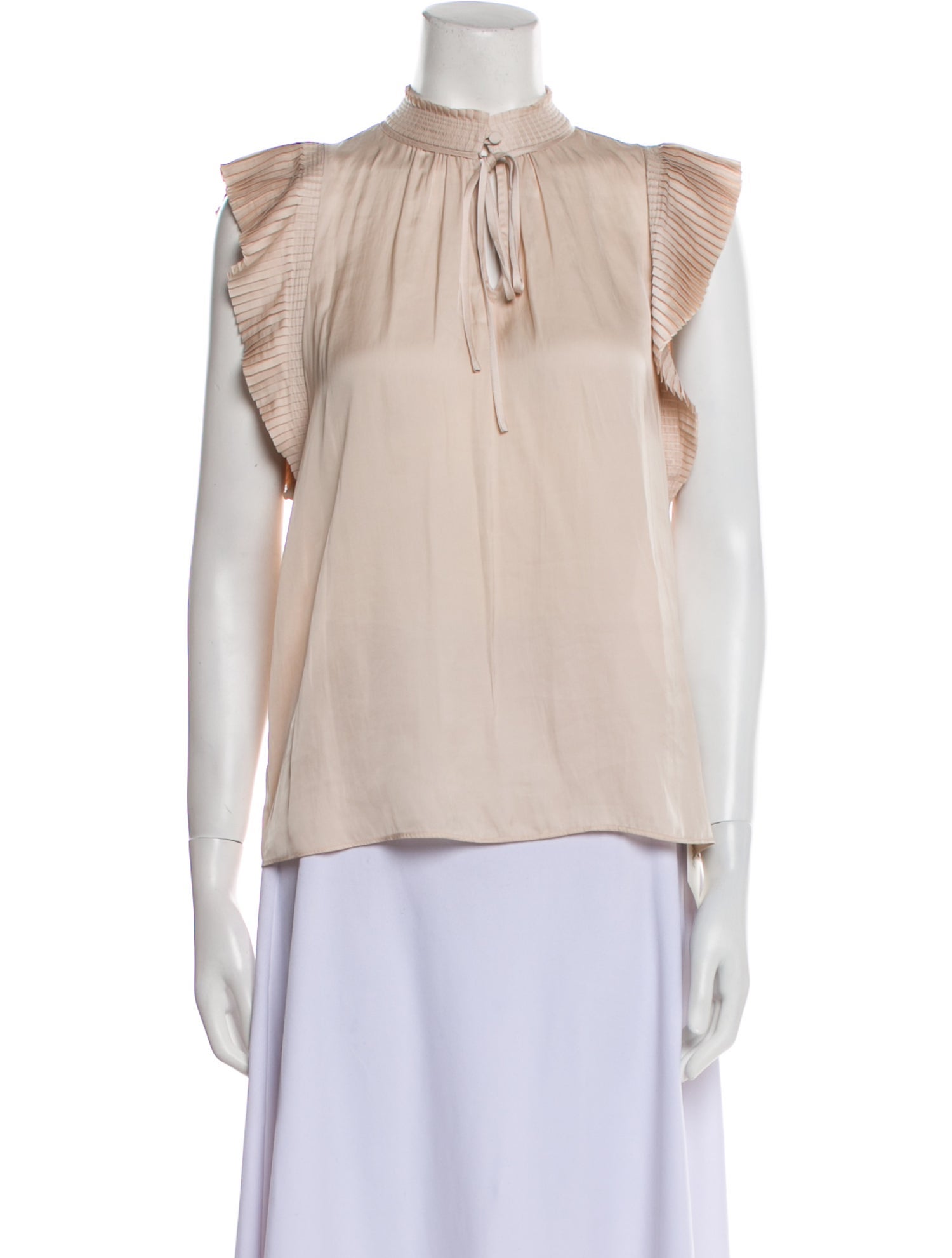 FRAME Mock Neck Sleeveless Blouse w/ Tags