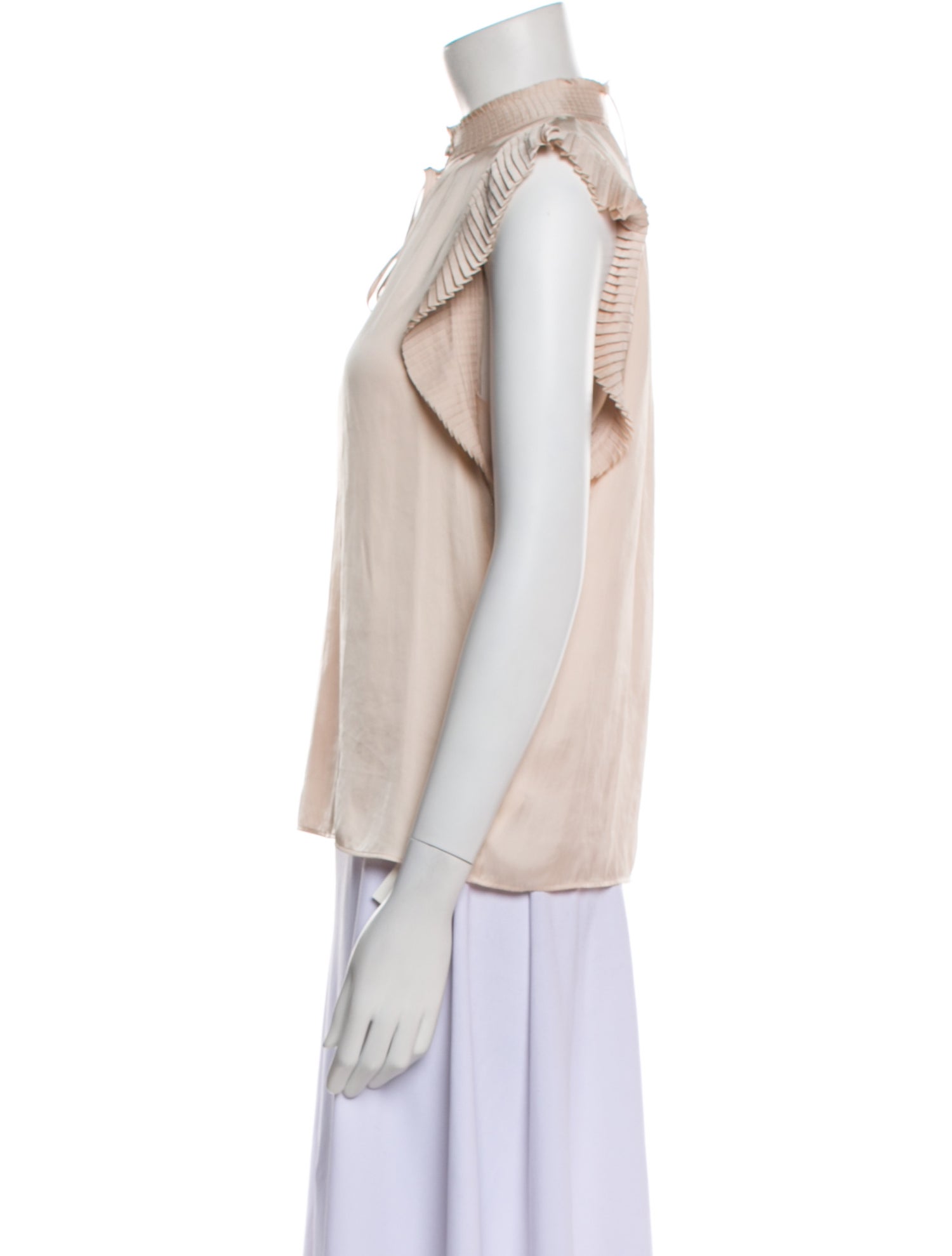 FRAME Mock Neck Sleeveless Blouse w/ Tags