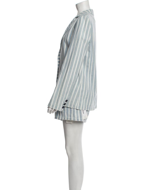 FRAME Linen Striped Short Set