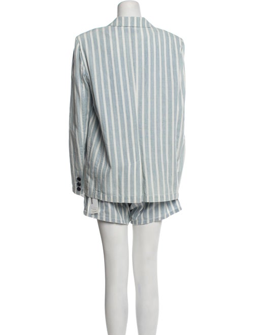 FRAME Linen Striped Short Set