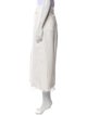 FRAME Raw-Edge Trim Midi Length Skirt