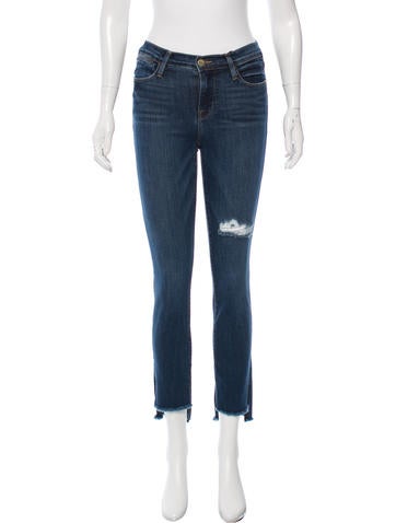 Frame Denim Mid-Rise Distressed Jeans w/ Tags