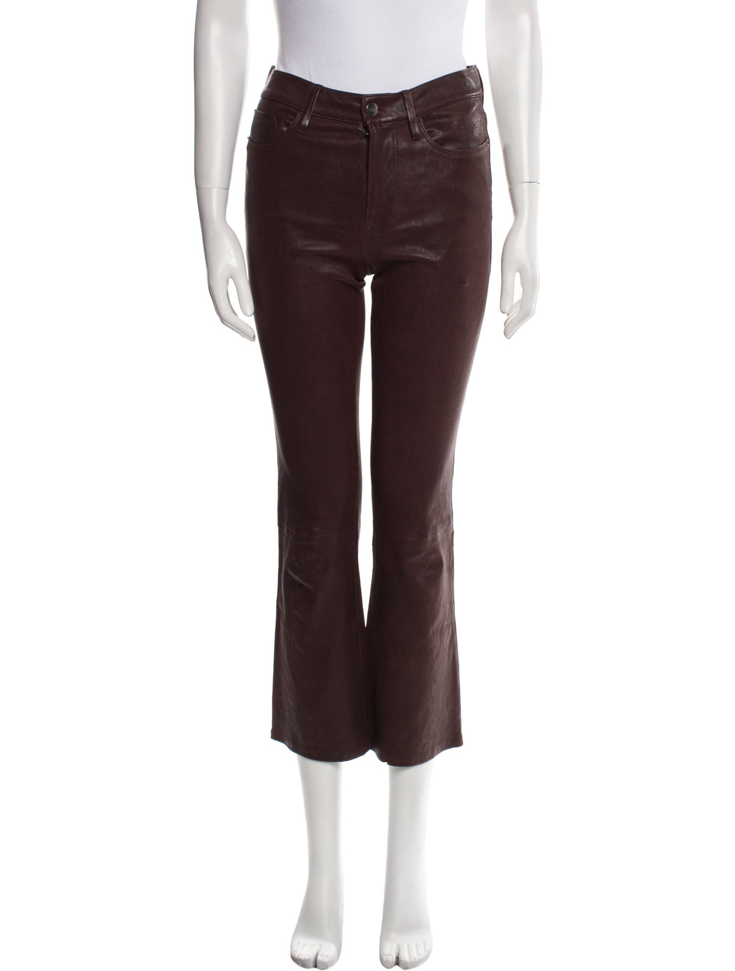FRAME Lamb Leather Wide Leg Pants