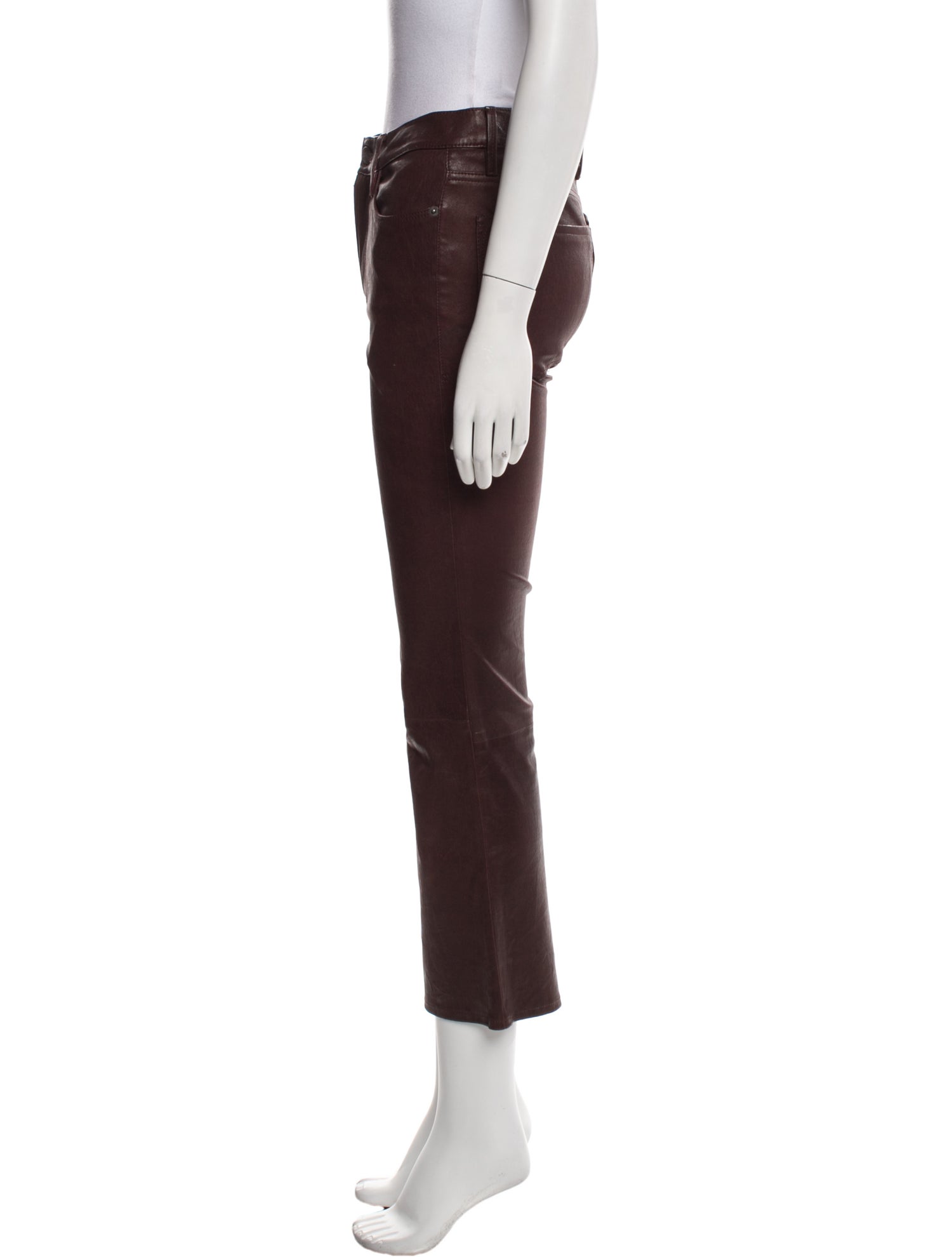 FRAME Lamb Leather Wide Leg Pants
