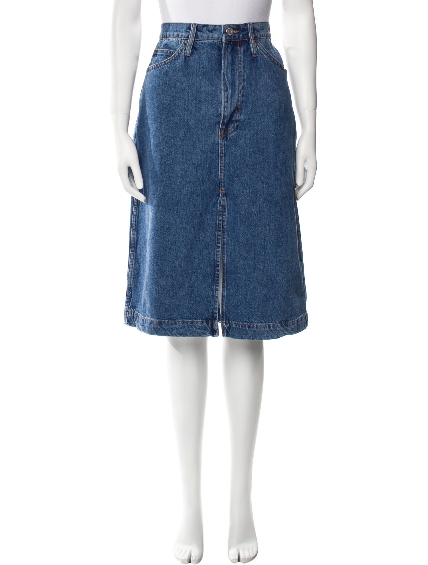 FRAME Distressed Accents Knee-Length Skirt w/ Tags