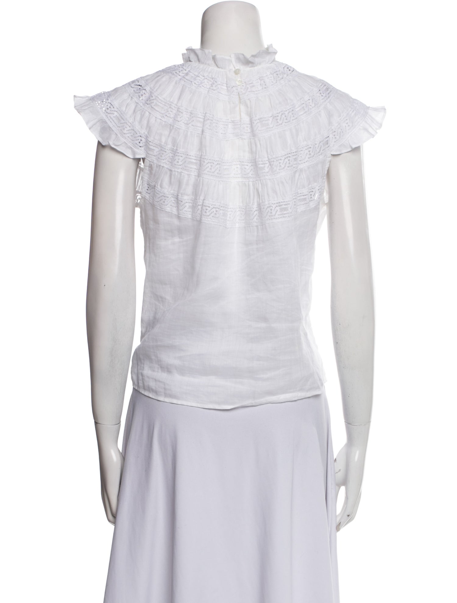 FRAME Mock Neck Short Sleeve Top