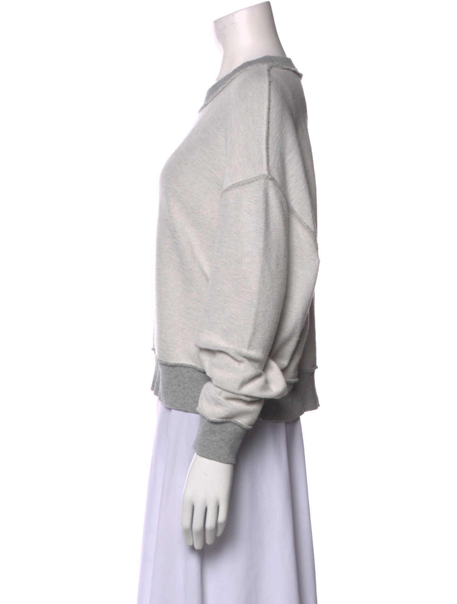 FRAME Bateau Neckline Long Sleeve Sweatshirt